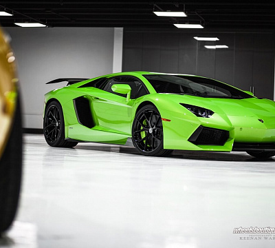 Фото дисков HRE P101 на Lamborghini Aventador
