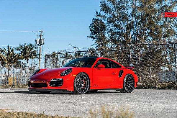 Фото дисков Anrky AN33 Черный сатин на Porsche 911 VII
