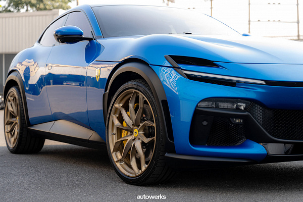 Фото дисков HRE P201 Глянцевая шампань на Ferrari Purosangue