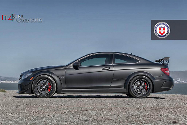 Фото дисков HRE S101 Черный сатин на Mercedes-Benz C-Class (W204)