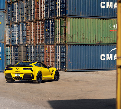 Фото дисков Vossen HF-2 на Chevrolet Corvette C7