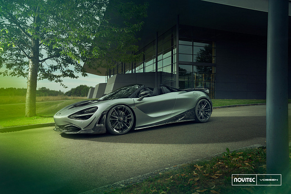 Фото дисков NOVITEC MC3 Черный сатин на McLaren 720S