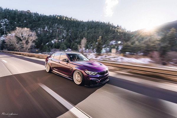 Фото дисков Brixton Forged R11-R Сатиновый лак на BMW 3/M3 (F3x/F80)
