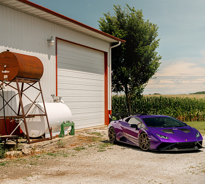 Фото дисков Vossen EVO-3R на Lamborghini Huracan