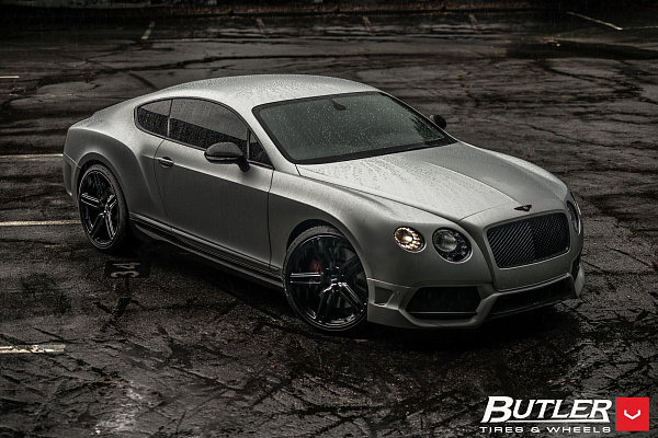 Фото дисков Vossen HF-1 Черный сатин на Bentley Continental GT II