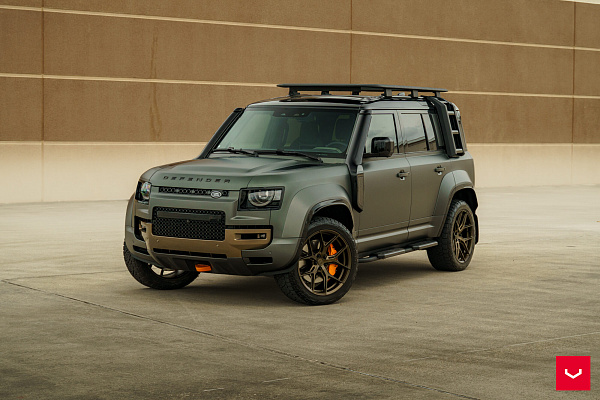 Фото дисков Vossen HF-5 Сатиновая бронза на Land Rover Defender II