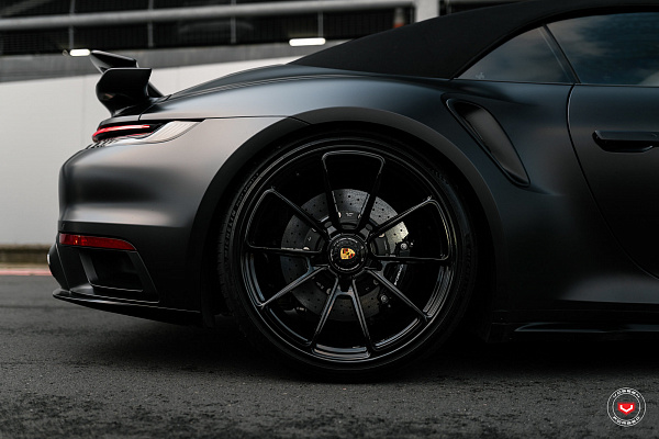 Фото дисков Vossen RS92 Черный глянец на Porsche 911 VIII