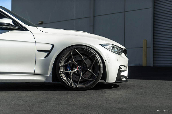 Фото дисков Brixton Forged PF5 Сатиновый темный лак на BMW 3/M3 (F3x/F80)