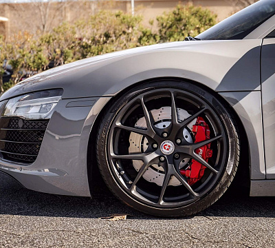 Фото дисков HRE P101 на Audi R8 (Typ 42)