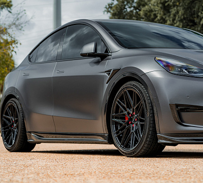 Фото дисков Vossen HF-7 на Tesla Model Y