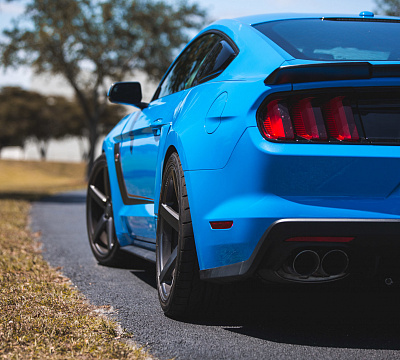 Фото дисков Vossen CV3 на Ford Mustang VI