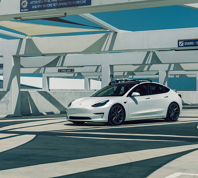 Фото дисков Vossen HF-3 на Tesla Model 3