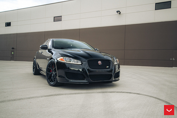 Фото дисков Vossen HF-5 Черный сатин на Jaguar XF II