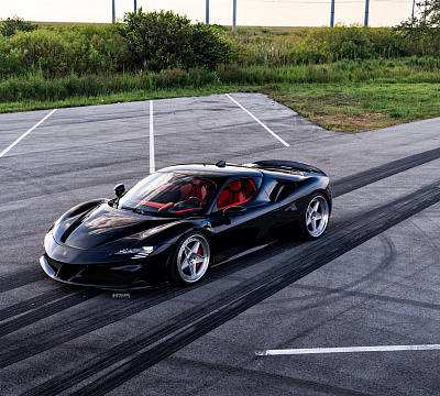 Фото дисков Strasse Wheels F5 Track на Ferrari SF90