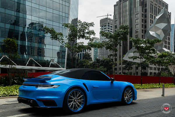 Фото дисков Vossen M-X4T (3-Piece) Глянцевый тонированный лак на Porsche 911 VIII