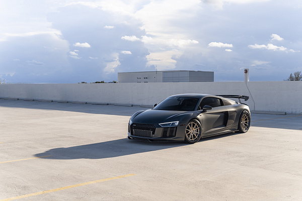 Фото дисков Strasse Wheels SV10 Track Сатиновая шампань на Audi R8 (4S)