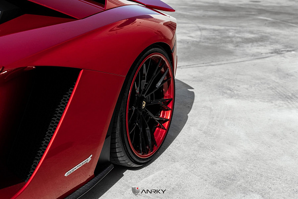 Фото дисков Anrky S3-X5 Черный глянец на Lamborghini Aventador