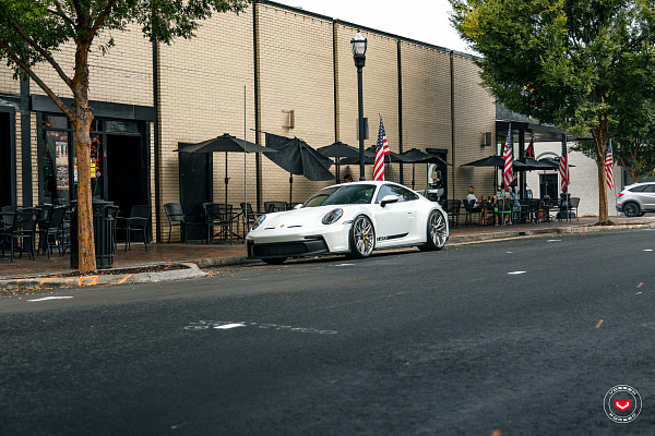 Фото дисков Vossen S21-02 Глянцевый тонированный лак на Porsche 911 VIII