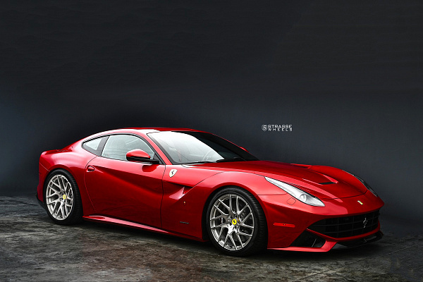 Фото дисков Strasse Wheels SM7T Deep Concave Monoblock Сатиновый тонированный лак на Ferrari F12