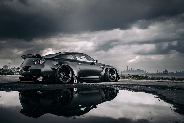 Фото дисков Savini SV80 Черный сатин на Nissan GT-R