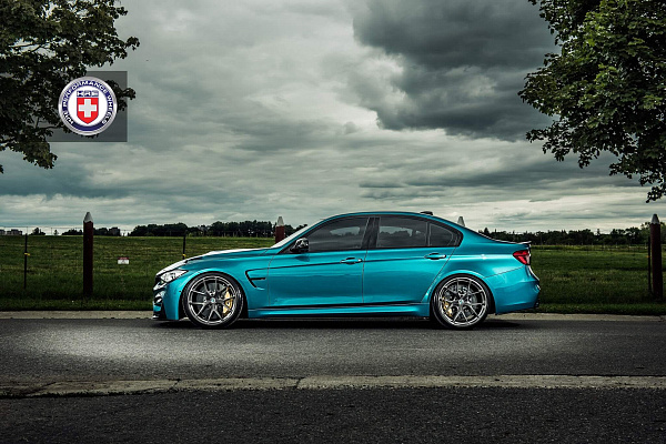 Фото дисков HRE P101 Глянцевый темный лак на BMW 3/M3 (F3x/F80)