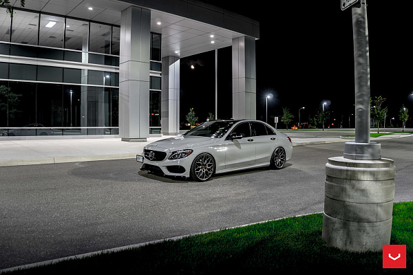 Фото дисков Vossen HF-2 Сатиновый графит на Mercedes-Benz C-Class (W205)