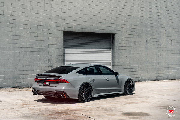 Фото дисков Vossen EVO-6T (3-Piece) Черный сатин на Audi A/RS 7 (4K)