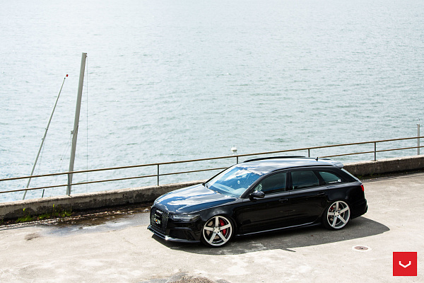 Фото дисков Vossen CV3 Серебро на Audi A/RS 6 (C7)