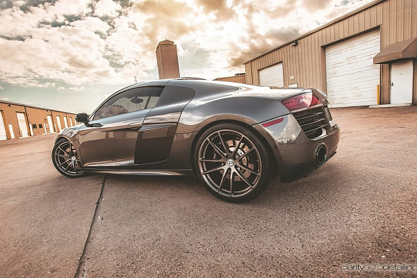 Фото дисков HRE P104 Сатиновый графит на Audi R8 (Typ 42)