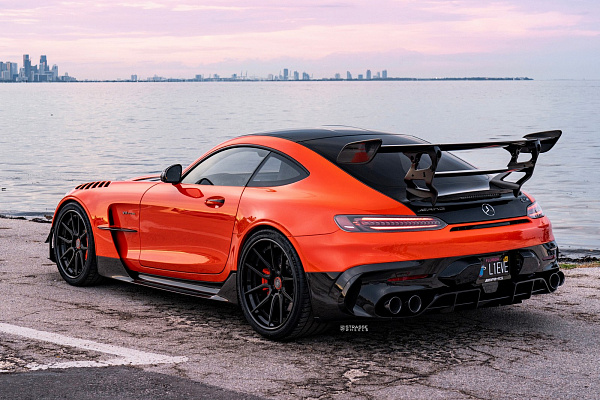 Фото дисков Strasse Wheels SV5 Deep Concave FS Черный сатин на Mercedes-Benz AMG GT I