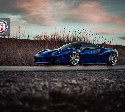 Фото дисков HRE P101 на Ferrari 488