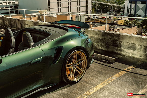 Фото дисков HRE S107SC Сатиновое золото на Porsche 911 VIII