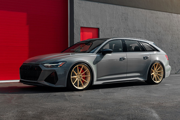Фото дисков Anrky AN18 Сатиновое золото на Audi A/RS 6 (C8)