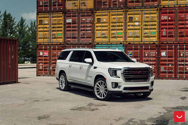 Фото дисков Vossen HF6-1 Серебро на GMC Yukon V