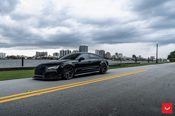 Фото дисков Vossen HF-5 Сатиновый графит на Audi A/RS 7 (4G)