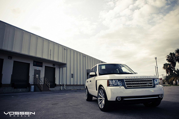 Фото дисков Vossen CV1 Серебро на Land Rover Range Rover Sport I