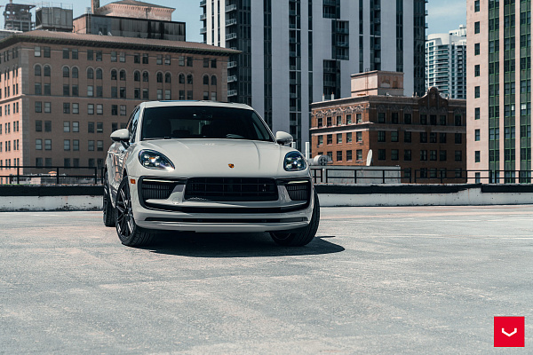 Фото дисков Vossen HF-7 Сатиновый графит на Porsche Macan I