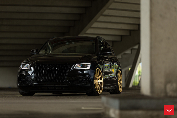 Фото дисков Vossen CV4 Сатиновое золото на Audi Q5 (8R)
