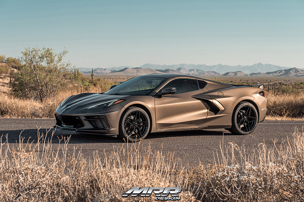 Фото дисков MRR M755 Черный глянец на Chevrolet Corvette C8