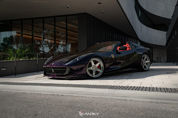 Фото дисков Anrky RS5.3 Полированный лак на Ferrari 812