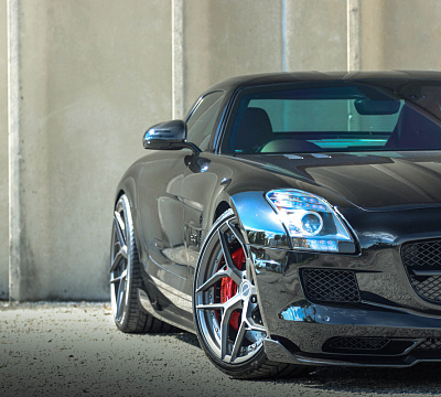 Фото дисков Brixton Forged PF7 на Mercedes-Benz SLS AMG