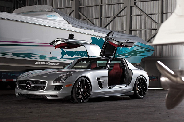 Фото дисков HRE P101 Черный глянец на Mercedes-Benz SLS AMG