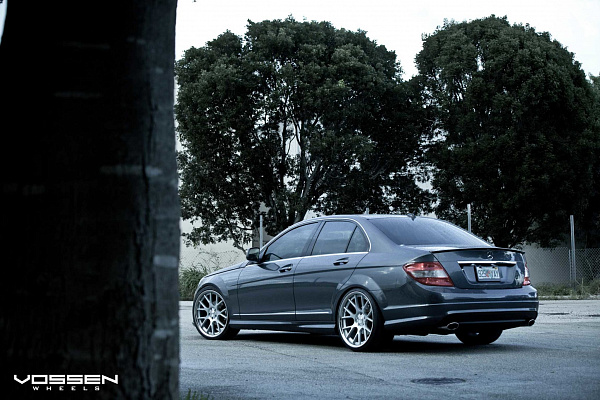 Фото дисков Vossen CV2 Серебро на Mercedes-Benz C-Class (W204)