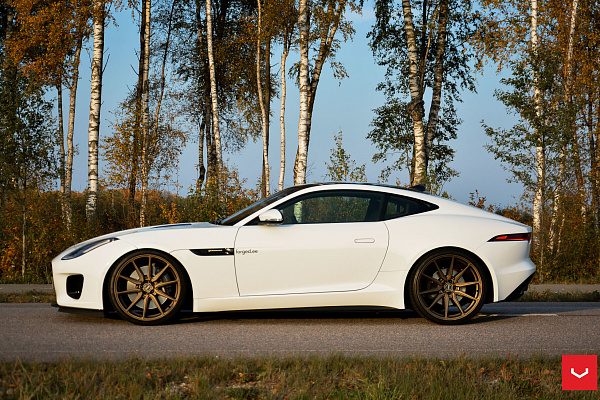 Фото дисков Vossen HF-3 Сатиновая бронза на Jaguar F-Type