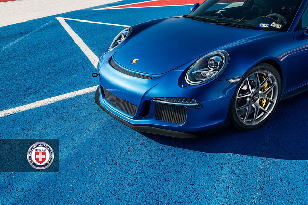 Фото дисков HRE R101 Глянцевый темный лак на Porsche 911 VII