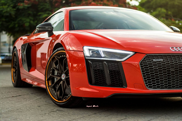 Фото дисков HRE S201 Сатиновая бронза на Audi R8 (4S)