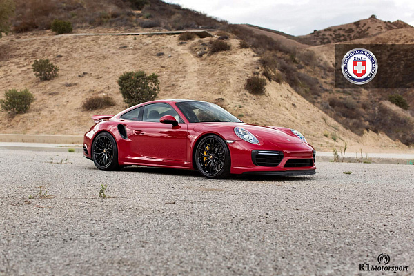 Фото дисков HRE RC100 Черный глянец на Porsche 911 VII