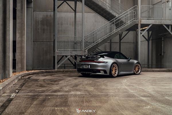 Фото дисков Anrky AN31 Сатиновое золото на Porsche 911 VIII