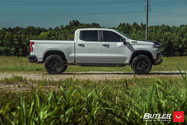 Фото дисков Vossen HF6-3 Черный сатин на Chevrolet Silverado IV