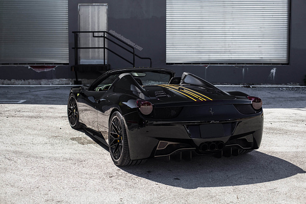 Фото дисков HRE S200 Черный сатин на Ferrari 458